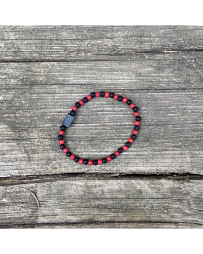 Černo červený 4 mm